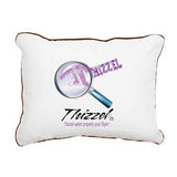 Magnifier Logo Rectangular Canvas Pillow