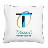 Thizzel Encompass Logo Square Canvas Pillow