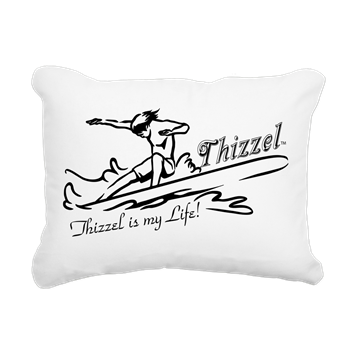 Thizzel Surfing Rectangular Canvas Pillow