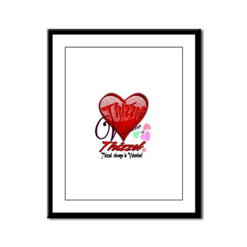 Valentine Logo Framed Panel Print