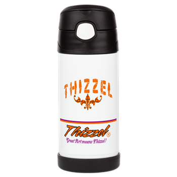 Text Graph Logo Insulated Cold Beverage Bottle