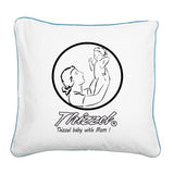 Mom Baby Logo Square Canvas Pillow