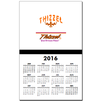 Text Graph Logo Calendar Print