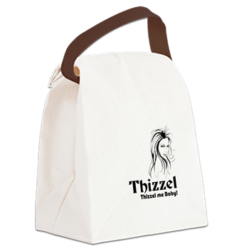 Thizzel Lady Canvas Lunch Bag