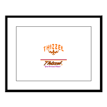Text Graph Logo Large Framed Print