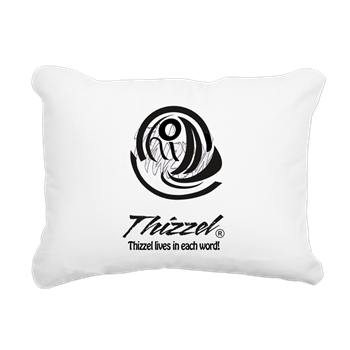 Thizzel Sketch Logo Rectangular Canvas Pillow