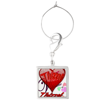 Valentine Logo Wine Charms