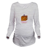 Funny Logo Long Sleeve Maternity T-Shirt
