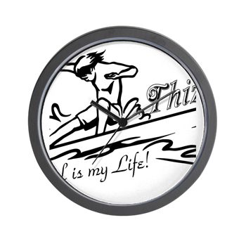 Thizzel Surfing Wall Clock
