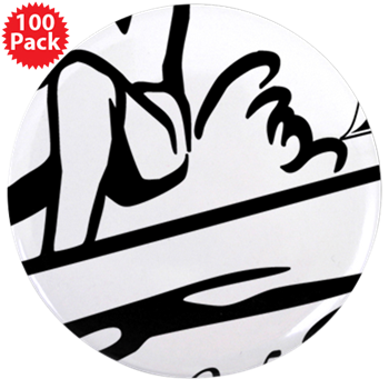 Thizzel Surfing 3.5" Button (100 pack)