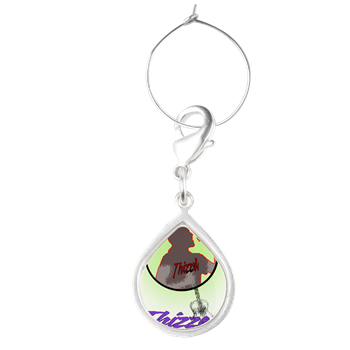 Singer Logo Teardrop Wine Charm