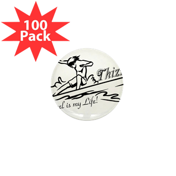 Thizzel Surfing Mini Button (100 pack)