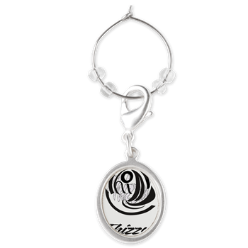 Thizzel Sketch Logo Wine Charms