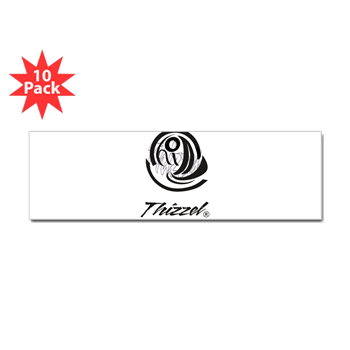 Thizzel Sketch Logo Bumper Bumper Sticker