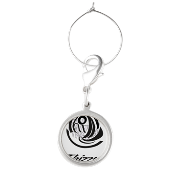 Thizzel Sketch Logo Wine Charms