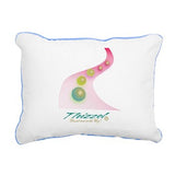 Progressing Vector Logo Rectangular Canvas Pillow