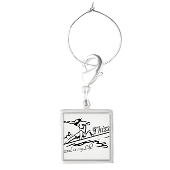 Thizzel Surfing Wine Charms