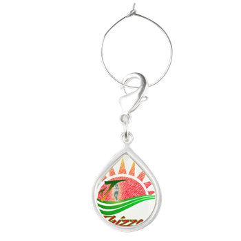 Summer Logo Teardrop Wine Charm