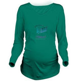 Dew Drops Logo Long Sleeve Maternity T-Shirt