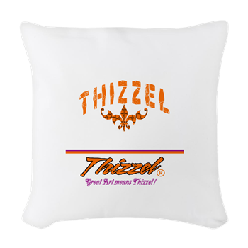 Text Graph Logo Woven Throw Pillow