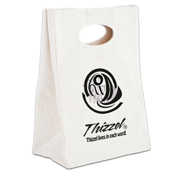 Thizzel Sketch Logo Canvas Lunch Tote