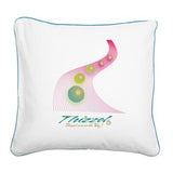 Progressing Vector Logo Square Canvas Pillow