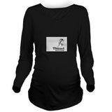 Thizzel Lady Long Sleeve Maternity T-Shirt