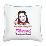 Thizzel Elegant Logo Square Canvas Pillow