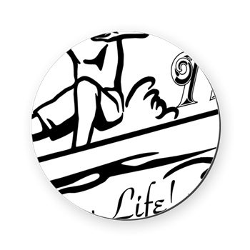 Thizzel Surfing Cork Coaster