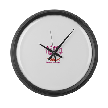 Text Effect Logo Large Wall Clock