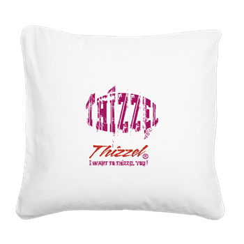 Text Effect Logo Square Canvas Pillow