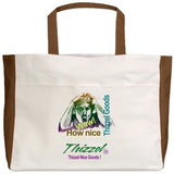 Thizzel Nice Goods Logo Beach Tote