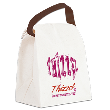 Text Effect Logo Canvas Lunch Bag