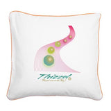 Progressing Vector Logo Square Canvas Pillow