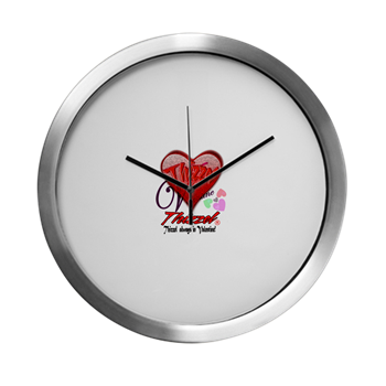 Valentine Logo Modern Wall Clock