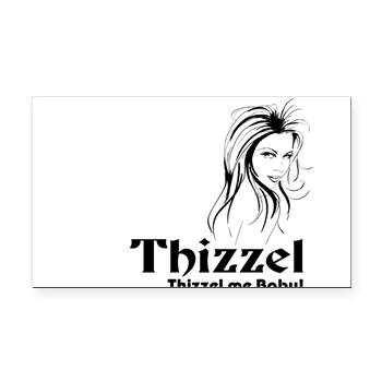 Thizzel Lady Rectangle Car Magnet