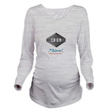 Thizzel Face Logo Long Sleeve Maternity T-Shirt