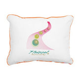 Progressing Vector Logo Rectangular Canvas Pillow