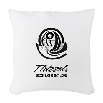 Thizzel Sketch Logo Woven Throw Pillow