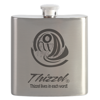 Thizzel Sketch Logo Flask