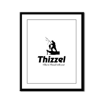 Thizzel Fishing Framed Panel Print