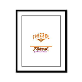 Text Graph Logo Framed Panel Print