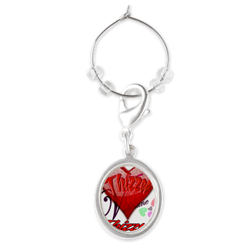 Valentine Logo Wine Charms