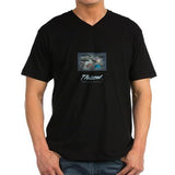 Thizzel Exist Logo Men's V-Neck T-Shirt