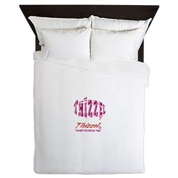 Text Effect Logo Queen Duvet