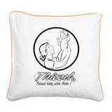 Mom Baby Logo Square Canvas Pillow