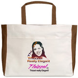 Thizzel Elegant Logo Beach Tote