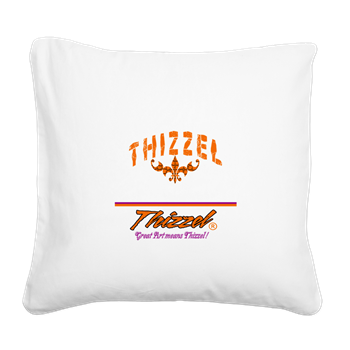 Text Graph Logo Square Canvas Pillow