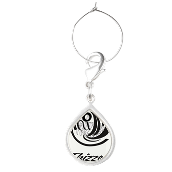 Thizzel Sketch Logo Teardrop Wine Charm