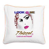 Look at Me Thizzel Square Canvas Pillow